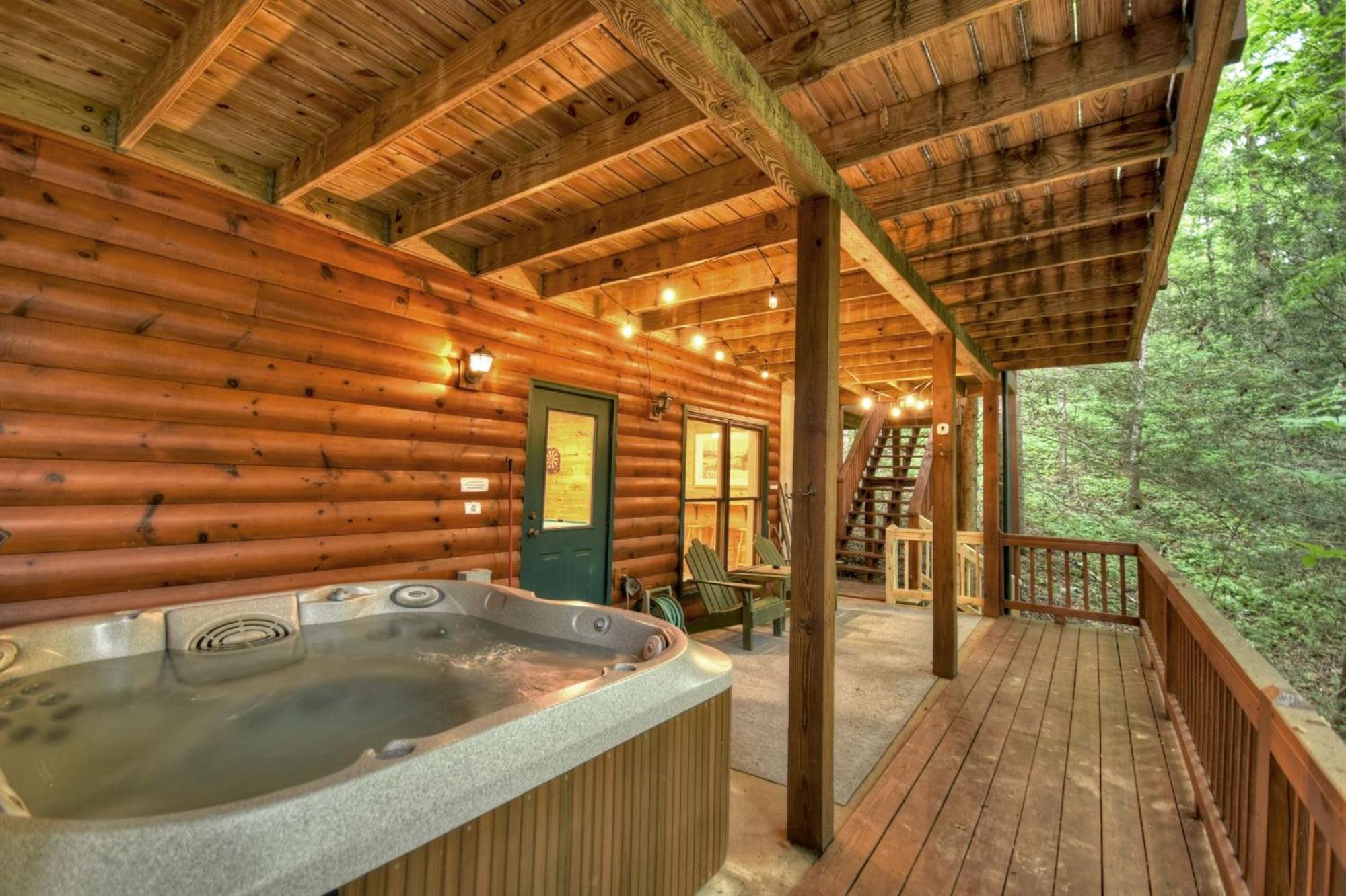 K6 Lodge Gather Around The Firepit Soak In The Hot Tub And Splash In The Creek Blue Ridge Dış mekan fotoğraf